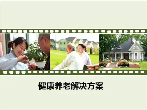 智慧养老方案建议ppt课件
