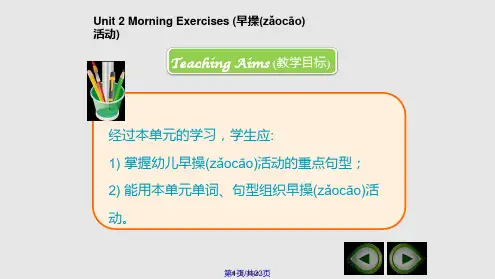 Unit幼儿教师实用英语口语初级实用教案