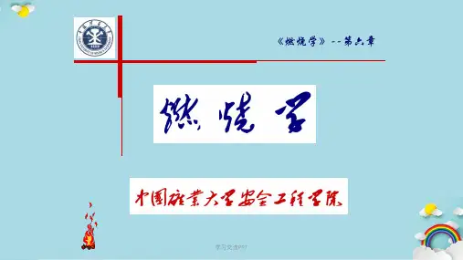 第 6 章 1 可燃固体的燃烧课件