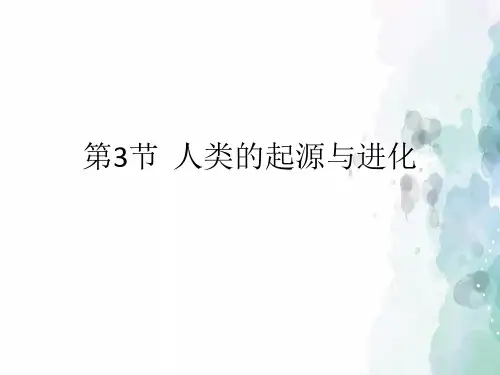 北师大版-生物-八年级下册-21.3人类的起源与进化课件