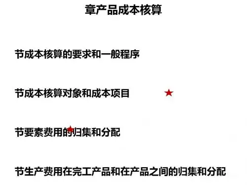 产品成本核算课件(PPT 52张)