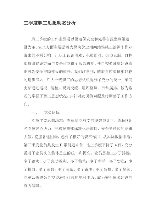 职工思想动态