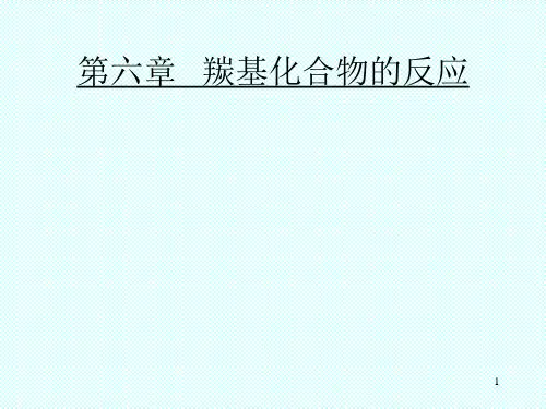 羰基化合物的反应