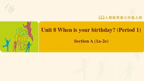 七年级-人教版-英语-上册-Unit-8-Section-A-(1a-2e)