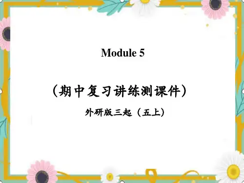 Module5(复习课件)-2024-2025学年五年级英语上学期期中复习讲练测(外研版三起)