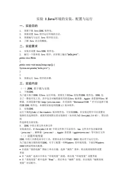 JAVA运行环境
