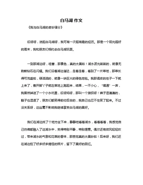 白马湖 作文