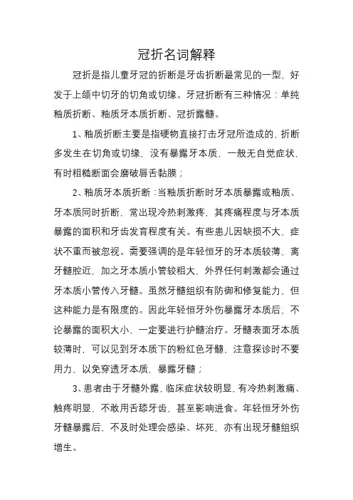 冠折名词解释