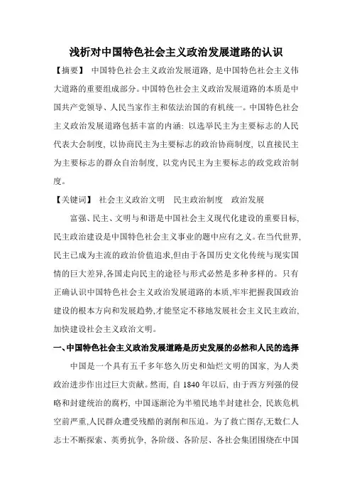 中国特色社会主义政治