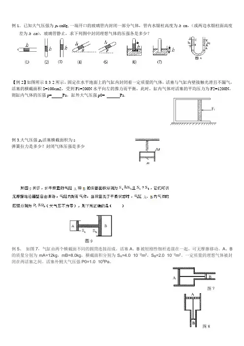 压强经典例题