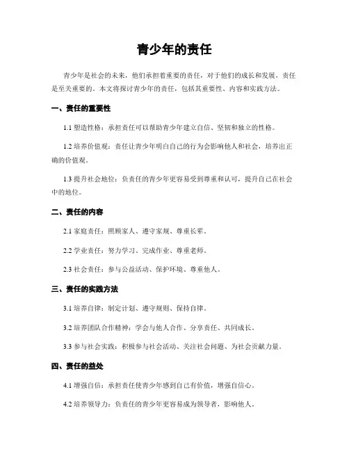 青少年的责任 (2)