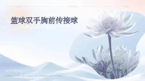 篮球双手胸前传接球