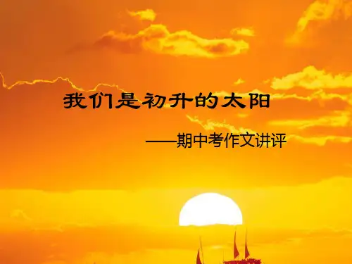 我们是初升的太阳课件.