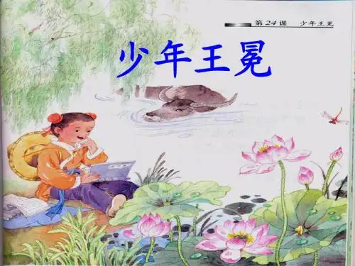 24《少年王冕》ppt