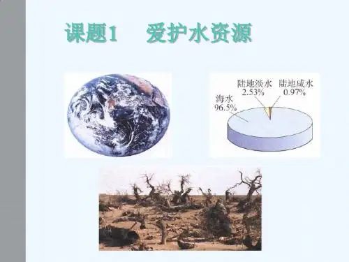 化学人教版九年级上册课题1 爱护水资源.1 爱护水资源课件