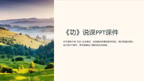 《功》说课课件