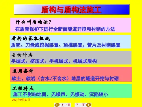 盾构法基础PPT课件