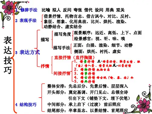 诗歌鉴赏_抒情手法