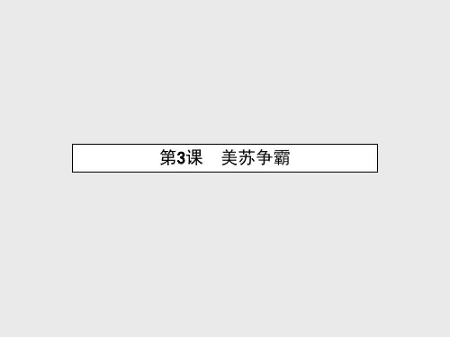 高中历史选修三教学ppt课件精选：《美苏争霸》