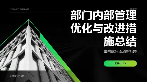 部门内部管理优化与改进措施总结