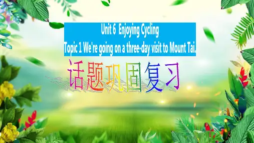 仁爱版英语八年级下册unit 6 topic 1 基础巩固复习 课件(共25张ppt)