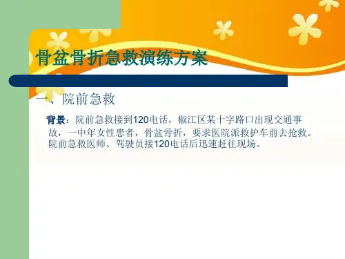 骨科骨盆骨折演练方案.ppt