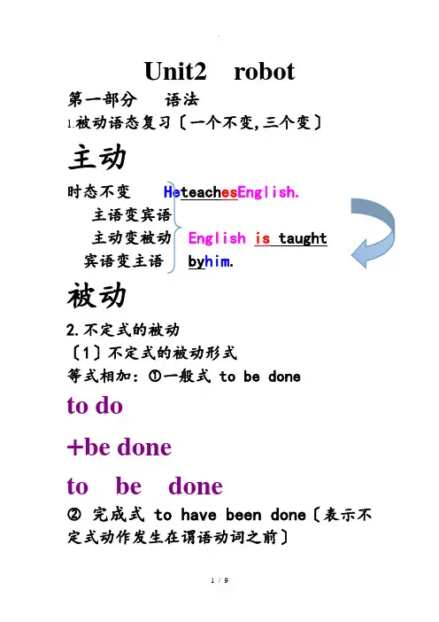 高二英语选修七第二单元课件