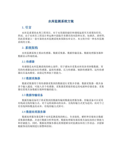 水库监测系统方案