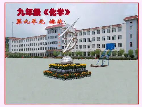 人教版九年级化学下册课件：9-1-溶液的形成(共28张PPT)