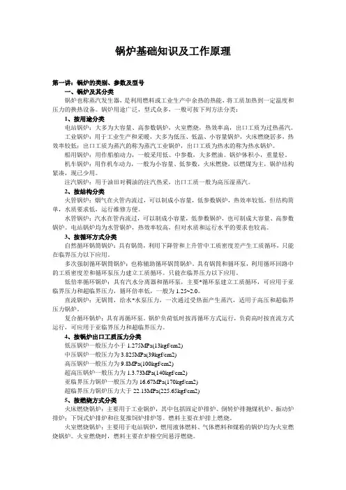 锅炉基础知识及工作原理