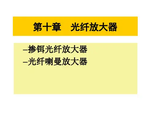 第十章 光纤放大器