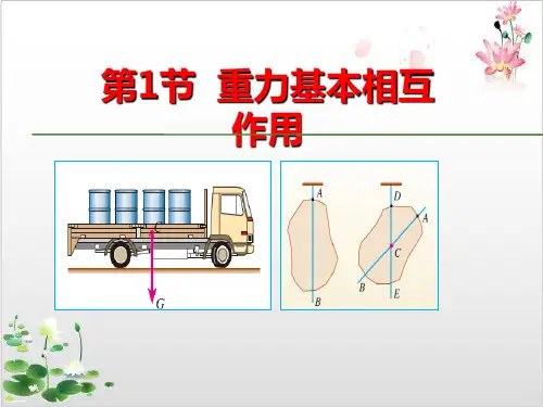 人教版高中物理必修教学课件-第三章相互作用重力基本相互作用-ppt精品课件