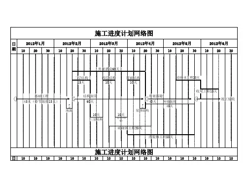 6层施工进度计划网络图