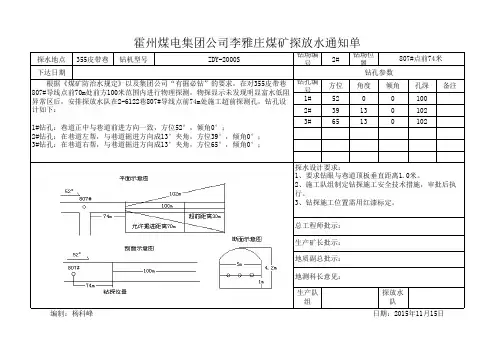 探放水通知单 (2)11,15