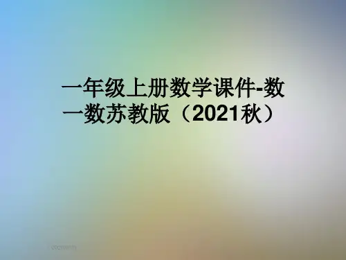 一年级上册数学课件-数一数苏教版(2021秋)