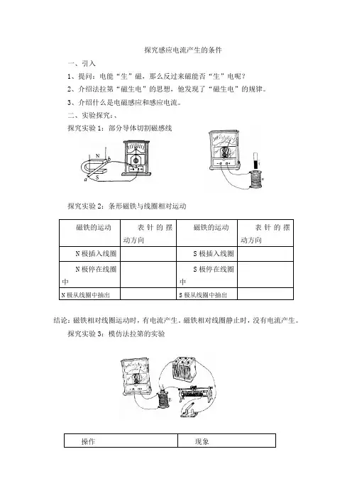 探究感应电流产生的条件
