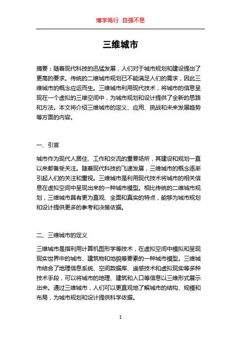 三维城市_精品文档
