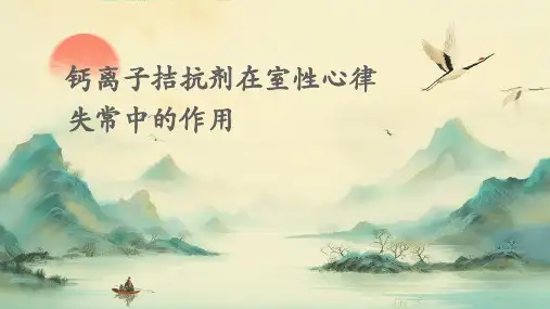 钙离子拮抗剂在室性心律失常中的作用PPT