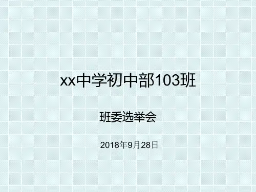 选班委规则及班委分工职责