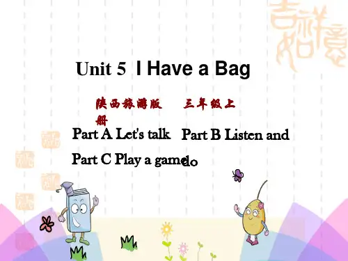 陕旅版三年级上册英语Unit 5 I Have a Bag 名师授课课件 (3)