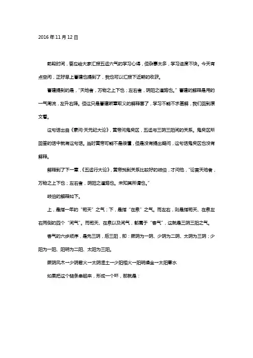五运六气入门讲稿