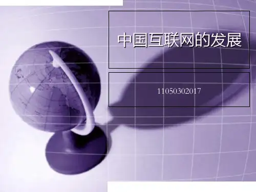 中国互联网的发展 ppt课件