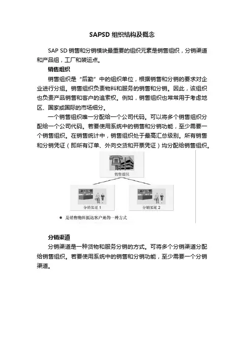 SAPSD组织结构及概念