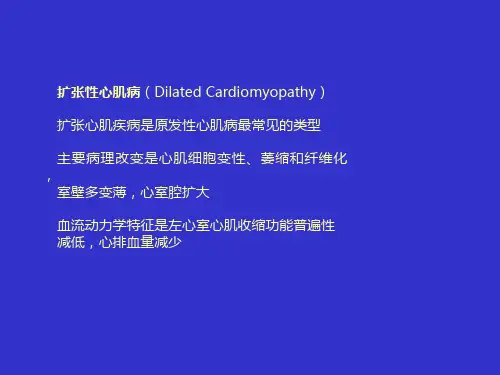 心脏超声课件：扩张性心肌病
