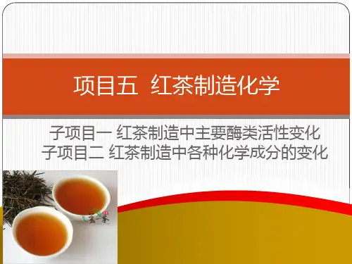 项目五 红茶制造化学