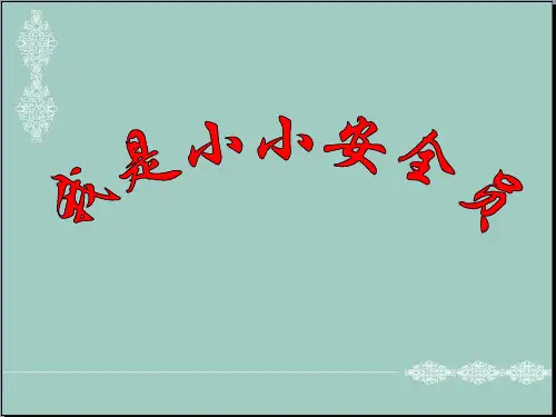 五年级上册品德与社会课件-我是小小安全员｜浙教版 (共31张PPT) PPT