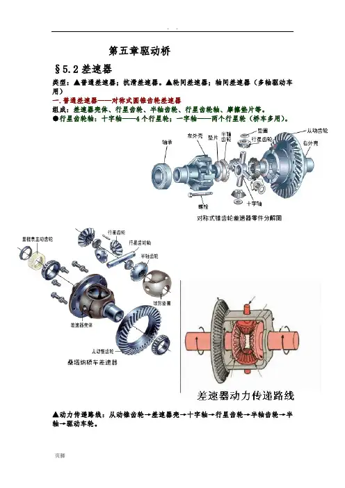 第五章驱动桥-第二节差速器