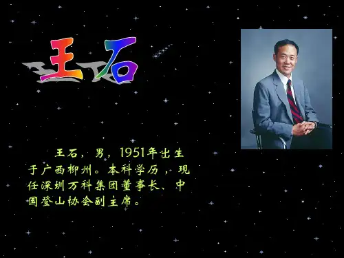 王石简介