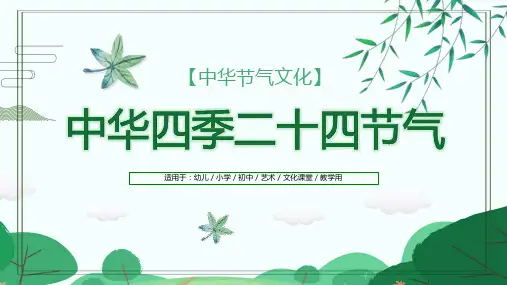 二十四节气ppt讲解