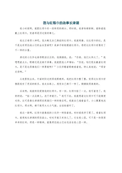 我与红领巾的故事长津湖